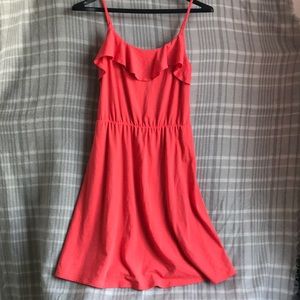 Peach color dress